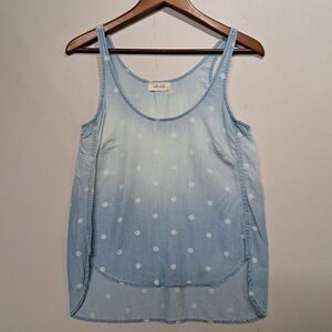 Bella Dahl USA Made Polka Dot Omnbre Tank Womens Small Nordstrom Tencel
